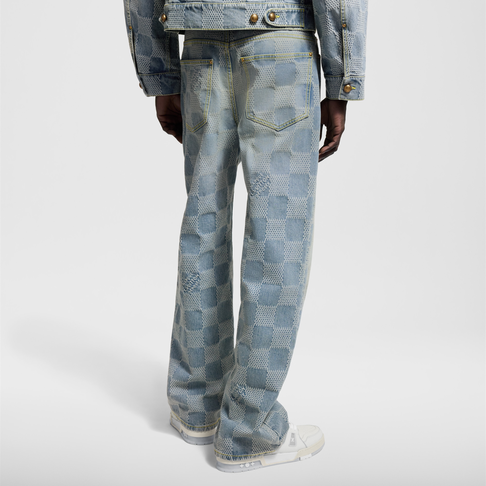 Damier Denim Skate Pants - Men - Ready-to-Wear | LOUIS VUITTON ®